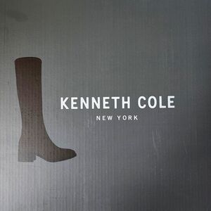 Women's Brown 8.5 KENNETH COLE NEW YORK Stanford Suede Tall Zipper Boots